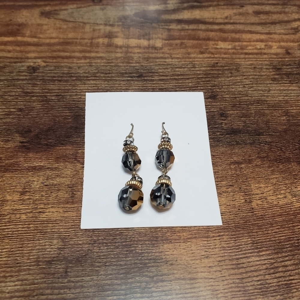 pretty beaded dangling earrings